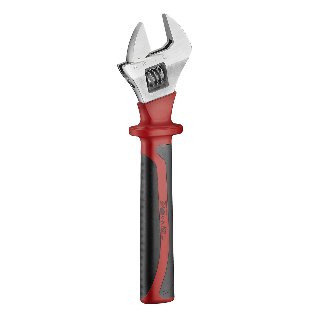 Insulated adjustable wrench