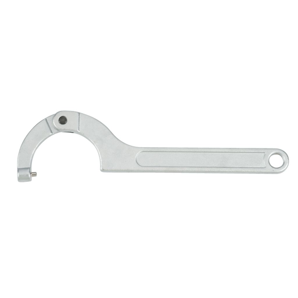 Pin type adjustable hook wrench