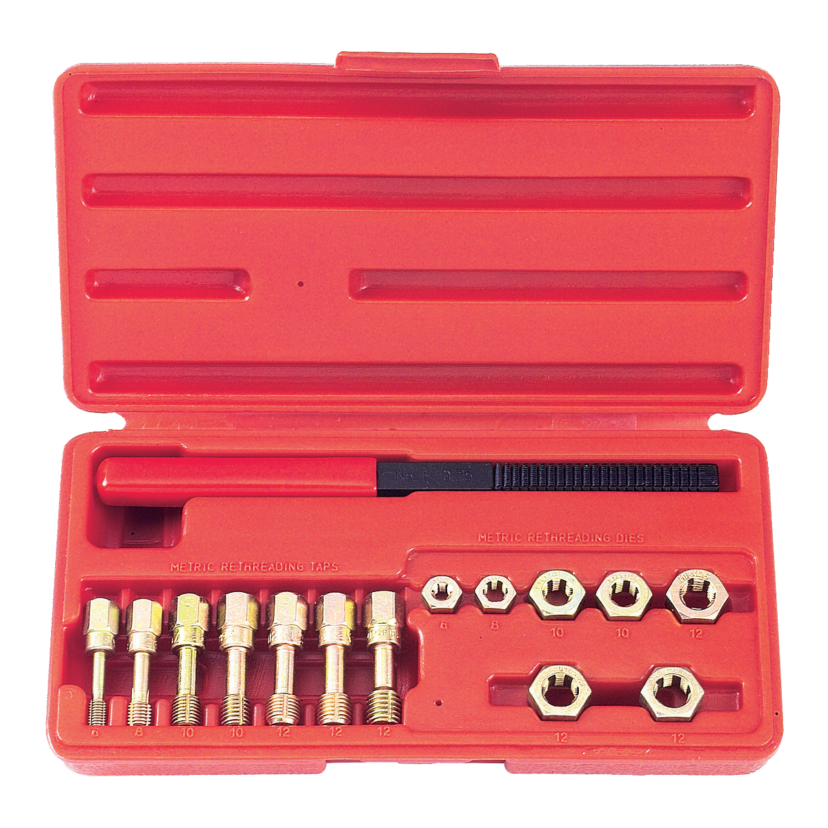 15pc Metric rethreader set
