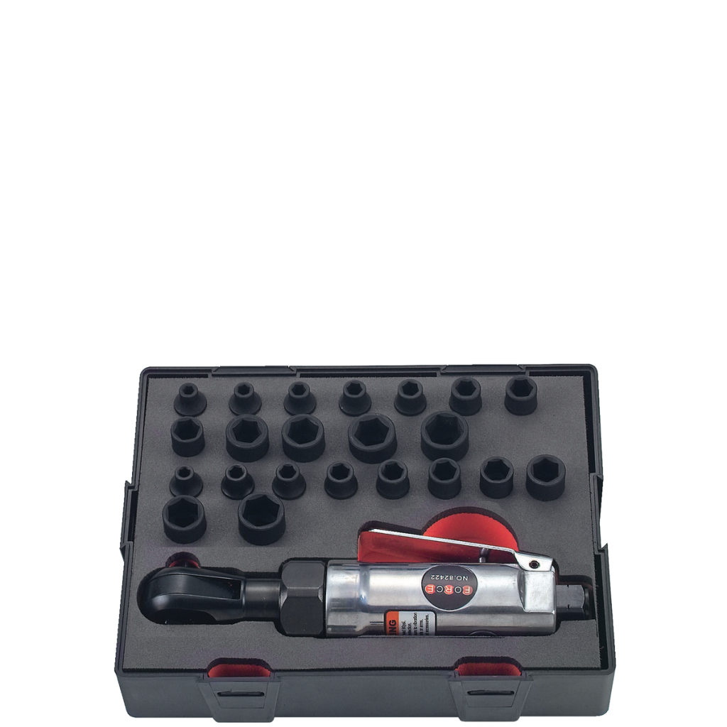 23pc 1/4"DR. Impact wrench & socket set (S&M)