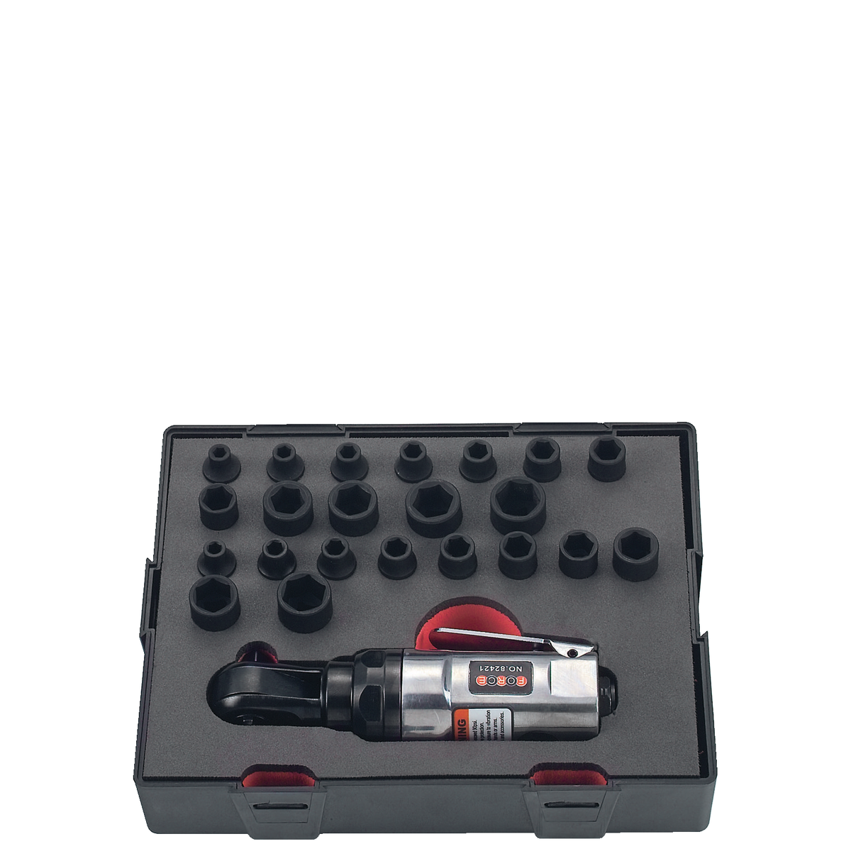 23pc 1/4"DR. Impact wrench & socket set (S&M)