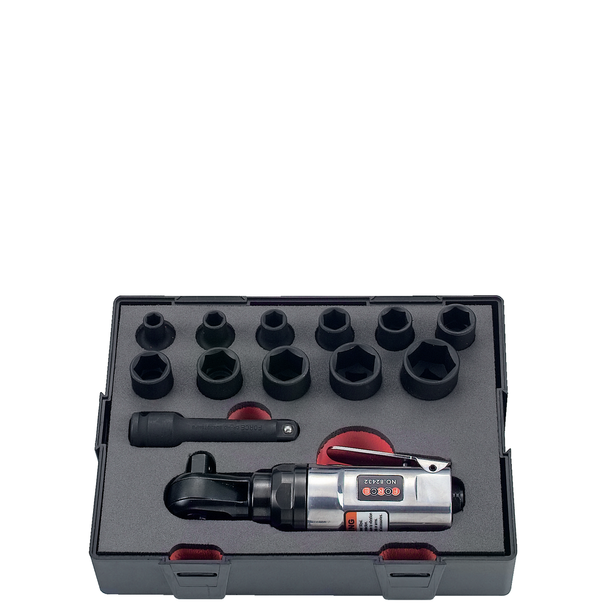13pc 3/8"DR. Impact wrench & socket set