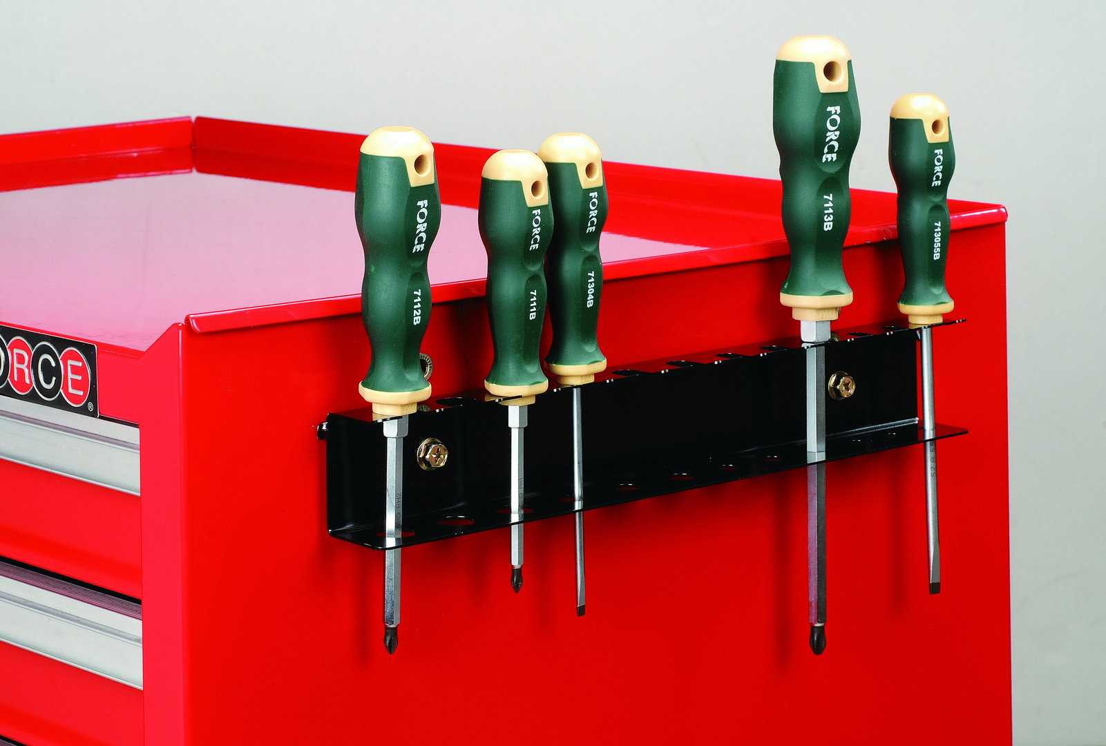 Force Screwdriver holder for Tool trolley Practical