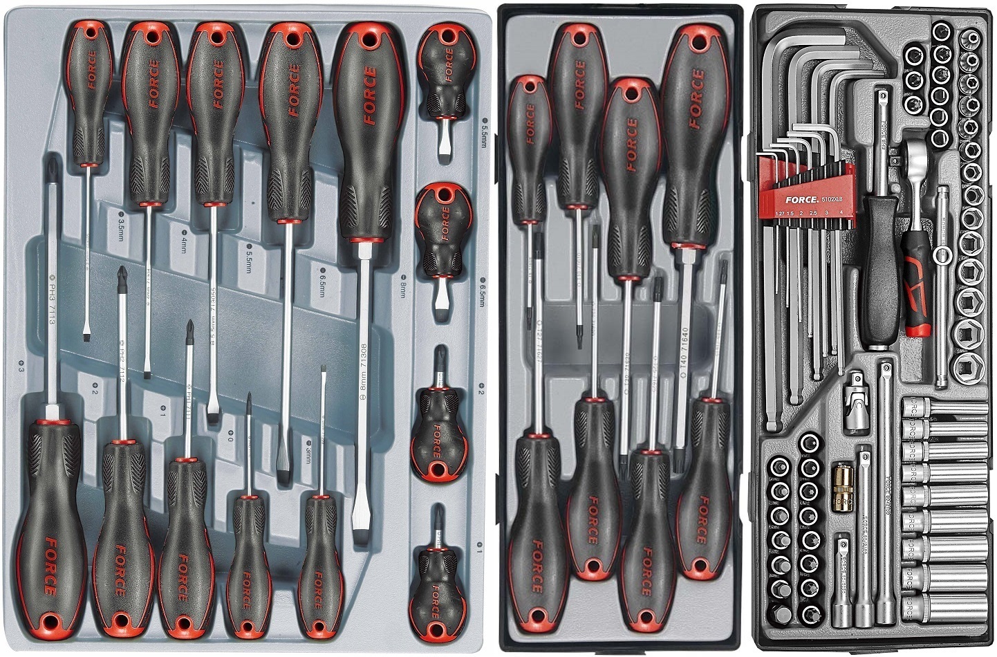 Force 10218-245 Tool trolley Practical 245pc