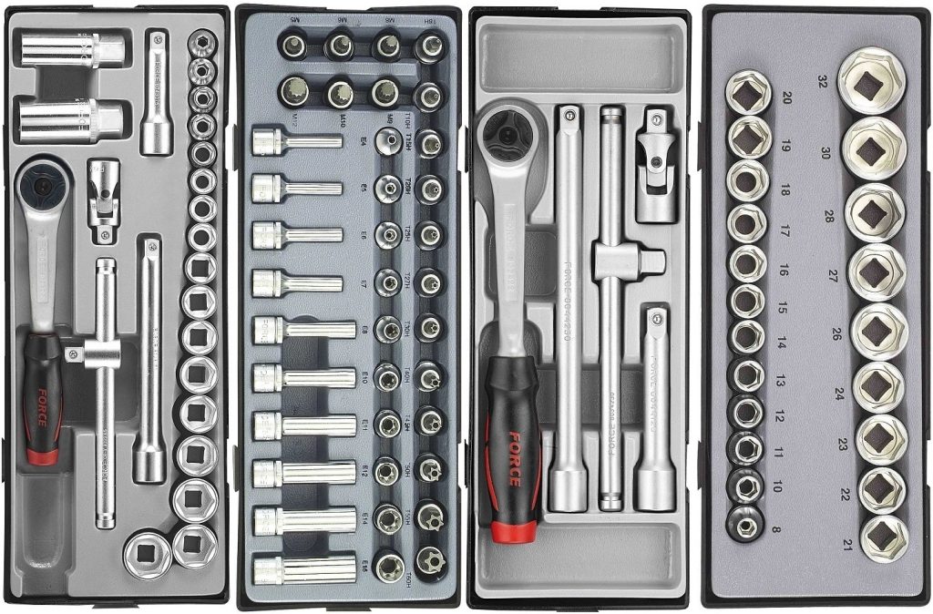 Force 10218-258 Tool trolley Practical 258pc
