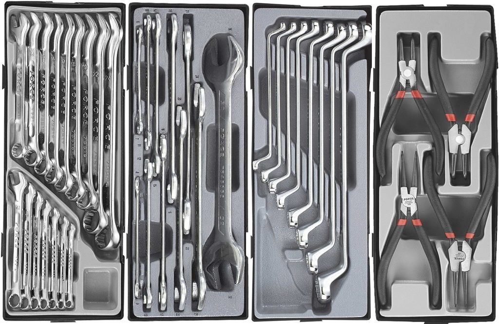 Force 10218-258 Tool trolley Practical 258pc