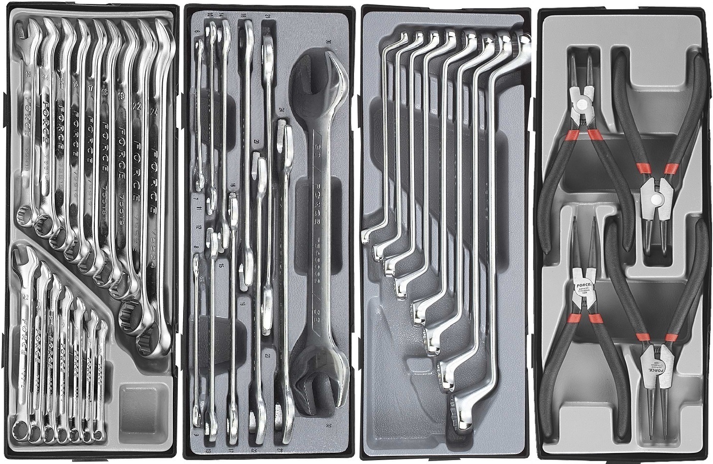 Force 10218-258 Tool trolley Practical 258pc
