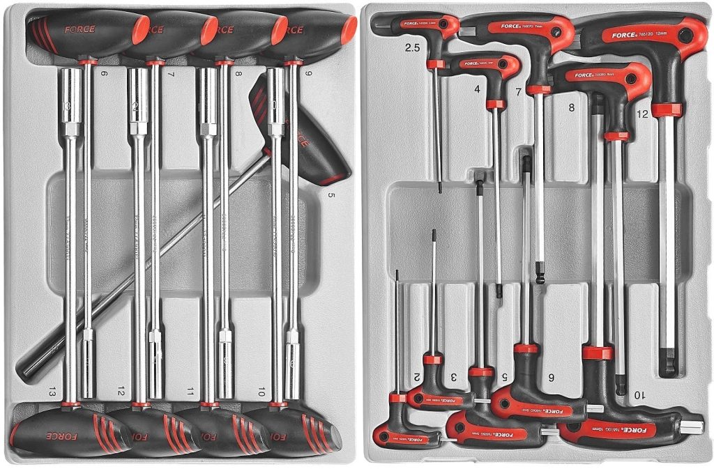 Force 10218-258 Tool trolley Practical 258pc
