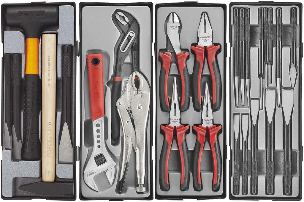 Force 10218-286 Tool trolley Practical 286pc