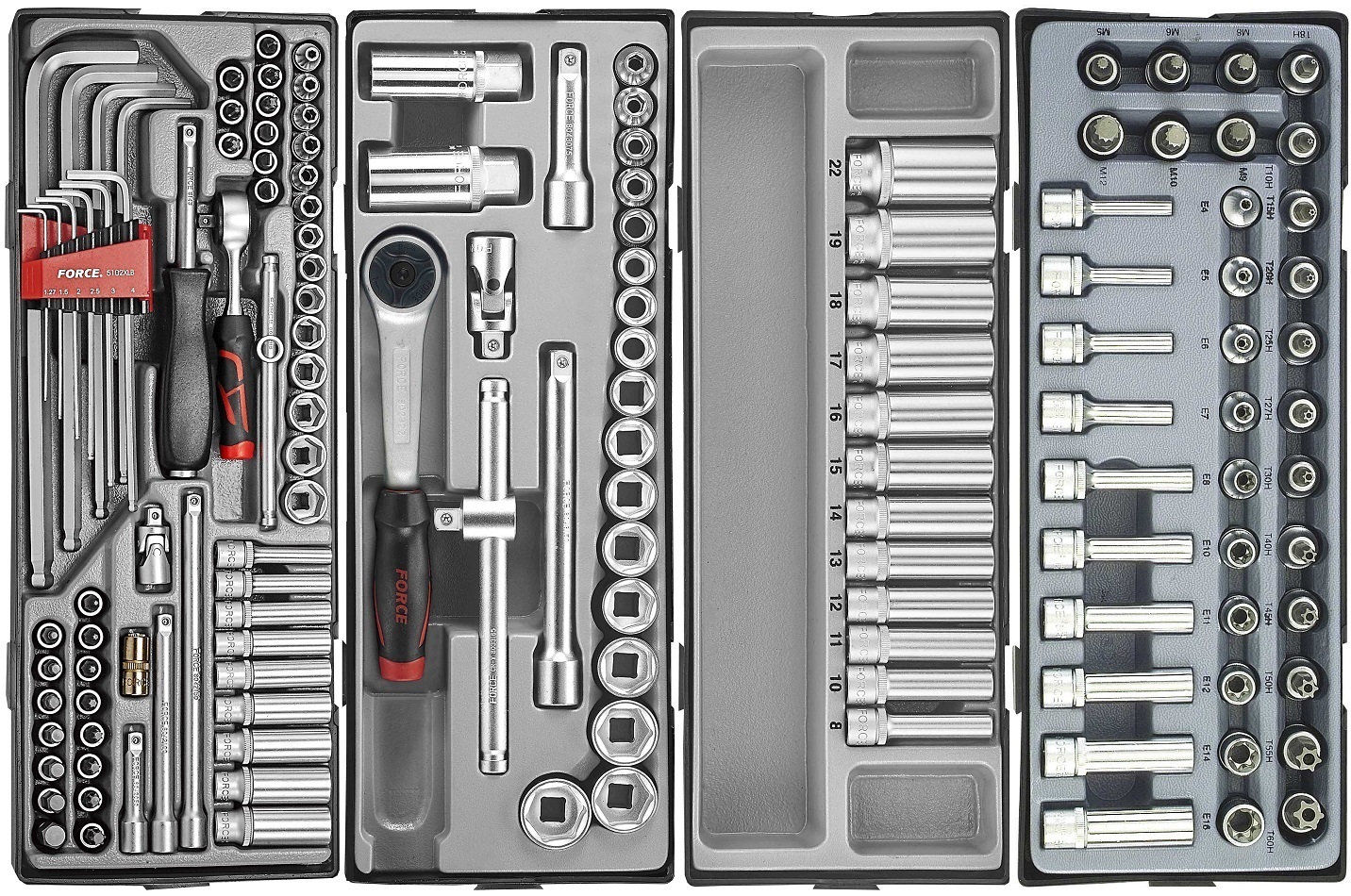 Force 10218-303 Tool trolley Practical 303pc