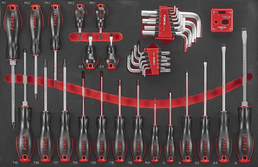 Force 10218-308 Tool trolley Practical 308pc (Foam)
