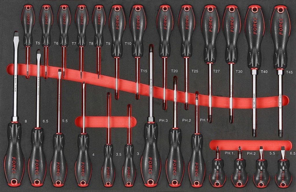 Force 10218-326 Tool trolley Practical 326pc (Foam)