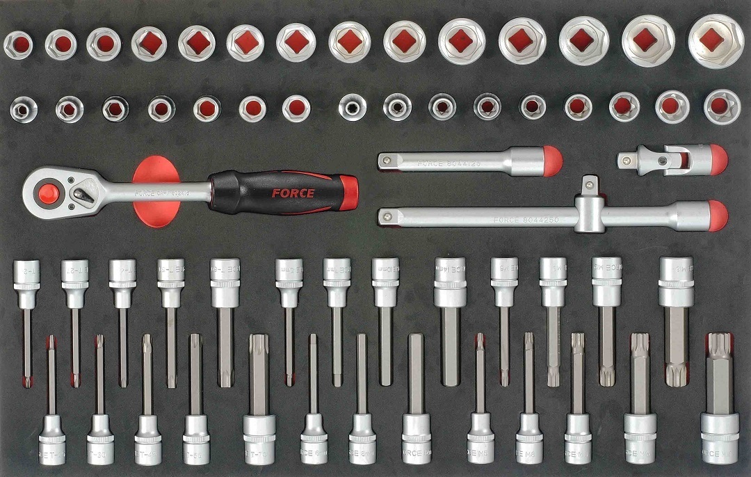 Force 10218-326 Tool trolley Practical 326pc (Foam)