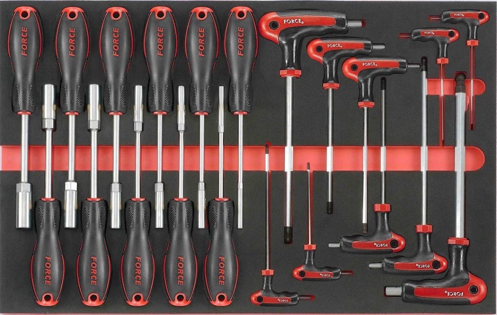 Force 10218-326 Tool trolley Practical 326pc (Foam)
