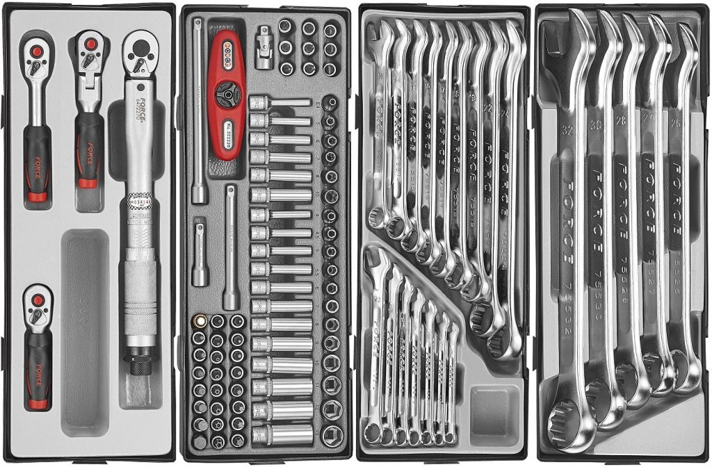 Force 10218-376 Tool trolley Practical 376pc