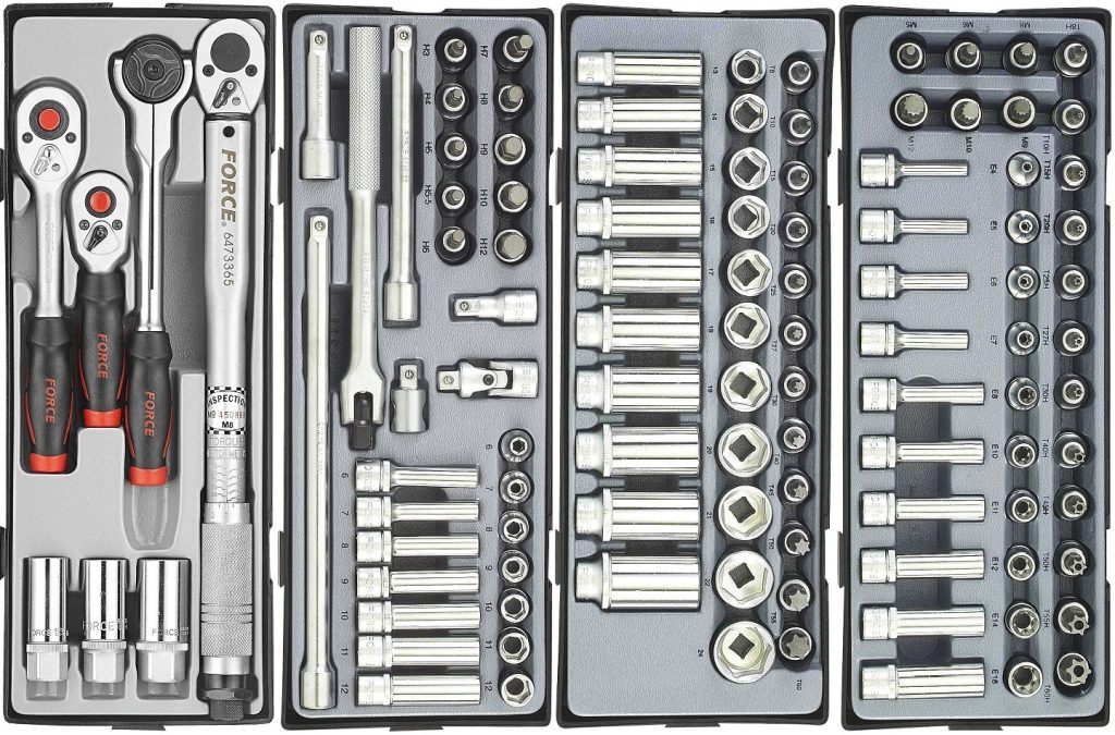 Force 10218-376 Tool trolley Practical 376pc