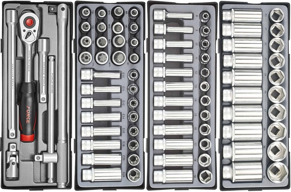 Force 10218-376 Tool trolley Practical 376pc