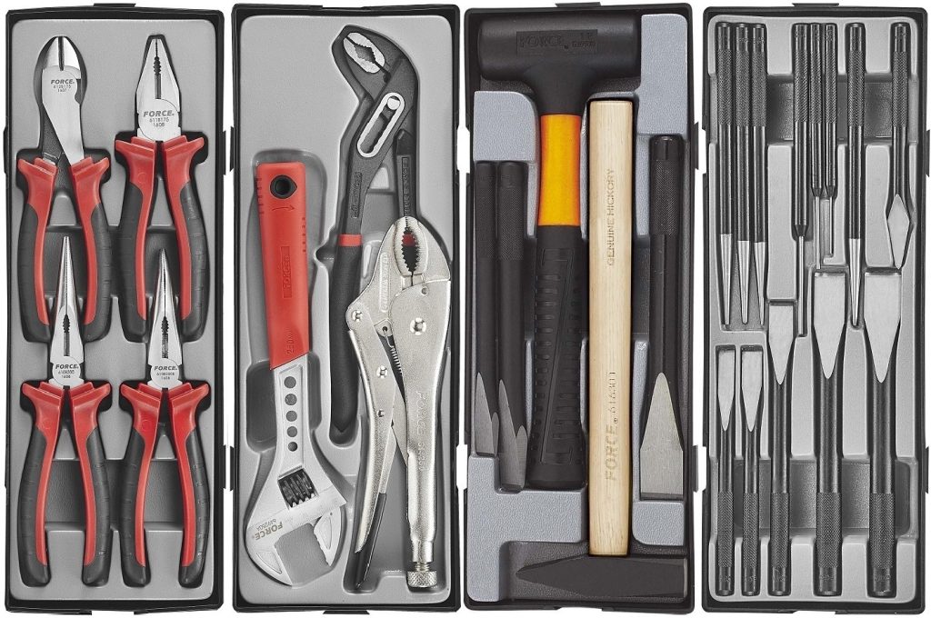 Force 10218-376 Tool trolley Practical 376pc