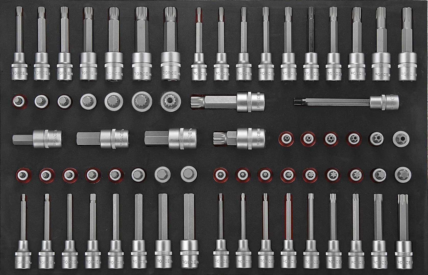 Force 10218-415 Tool trolley Practical 415pc (Foam)