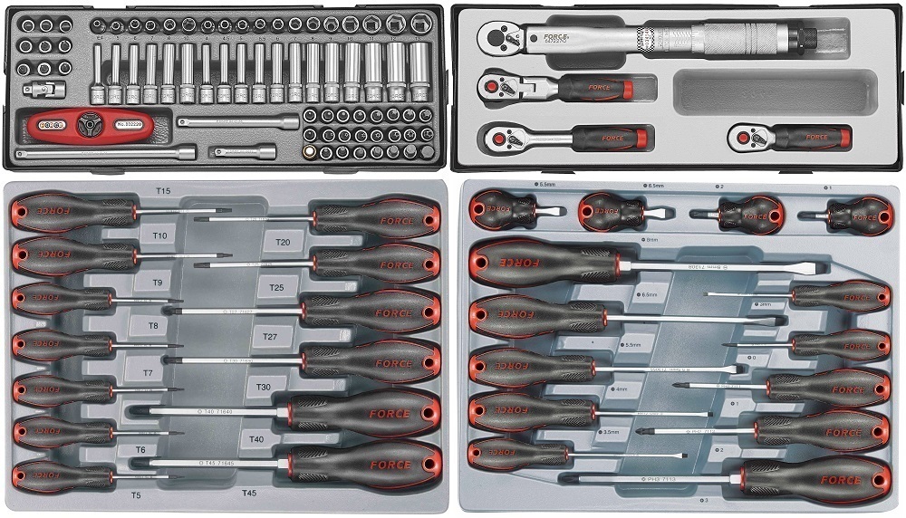 Force 10318-437 Tool trolley Jumbo 437pc