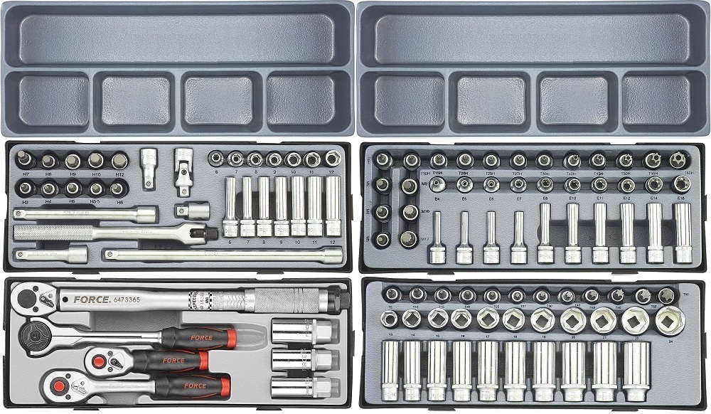 Force 10318-437 Tool trolley Jumbo 437pc