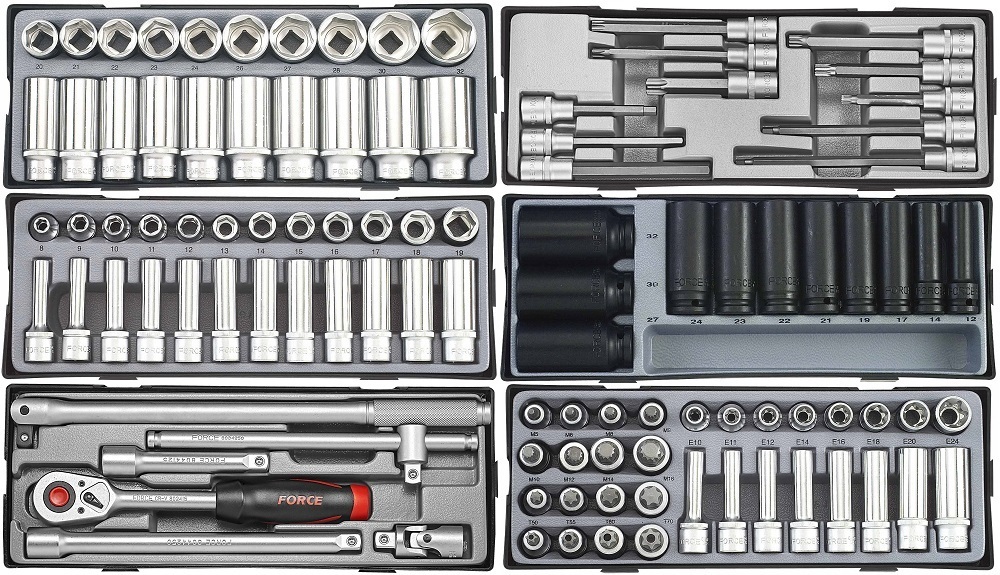 Force 10318-437 Tool trolley Jumbo 437pc