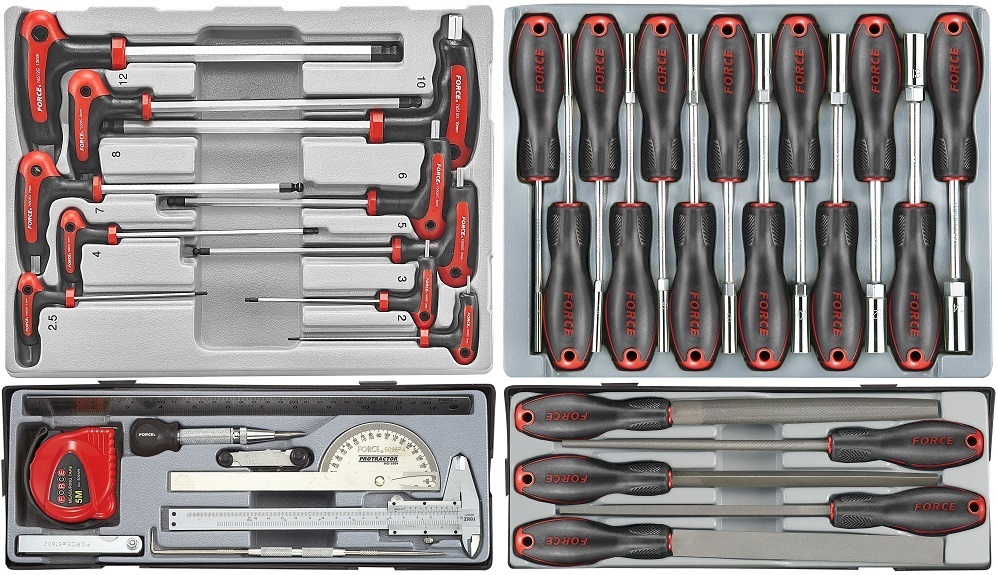 Force 10318-437 Tool trolley Jumbo 437pc