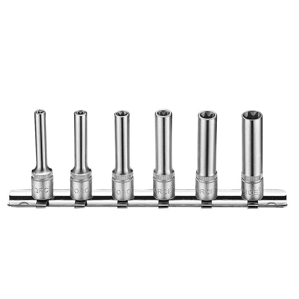 Force 6pc 1/4"DR. Star deep socket set