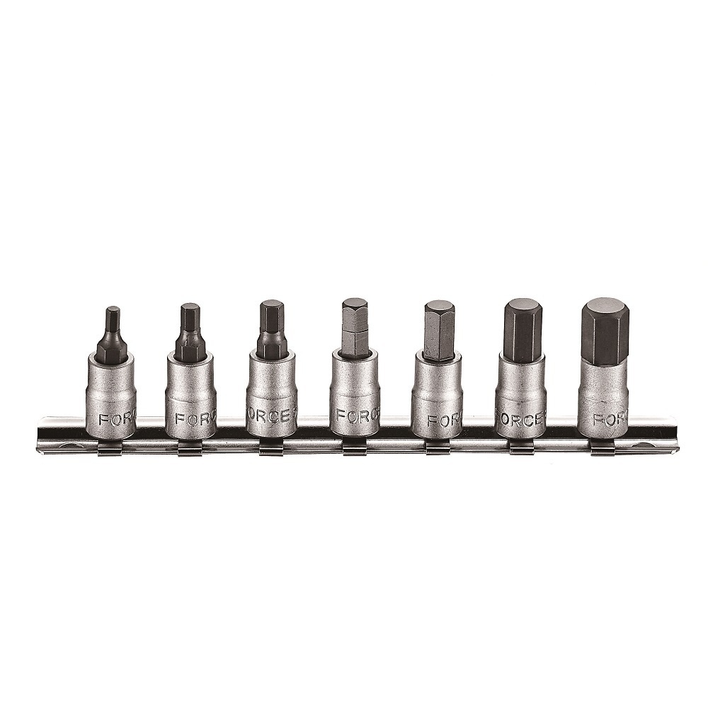 Force 7pc 1/4"DR. Hex socket bit set