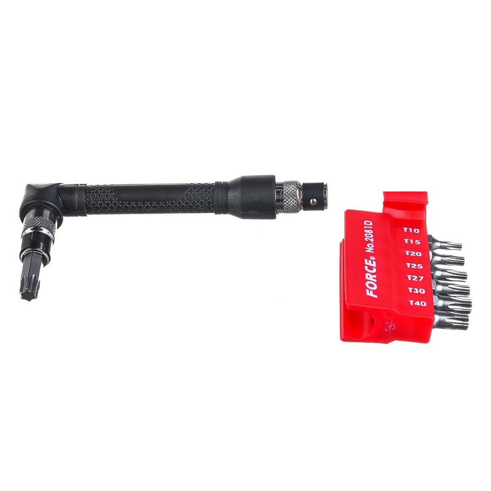 Force 8pc 1/4" Star bit & holder wrench set