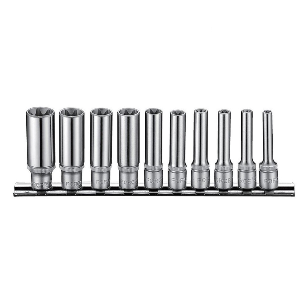 Force 10pc 1/4"DR. Star deep socket set