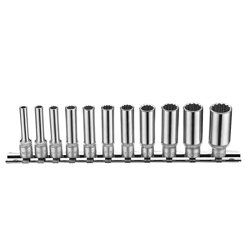 Force 11pc 1/4"DR. Deep socket set (SAE)