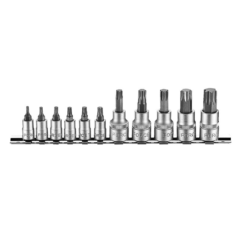 Force 11pc 1/4" & 3/8" Star socket bit set