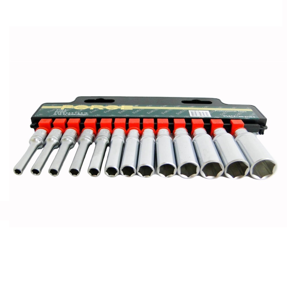 Force 13pc 1/4"DR. Deep socket set