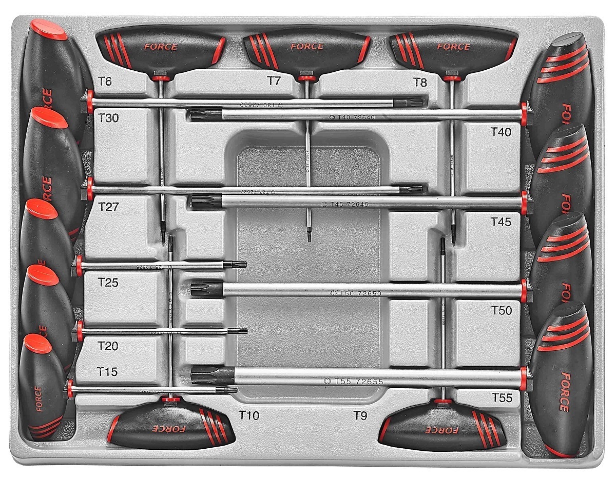 Force 14pc T-handle star key set