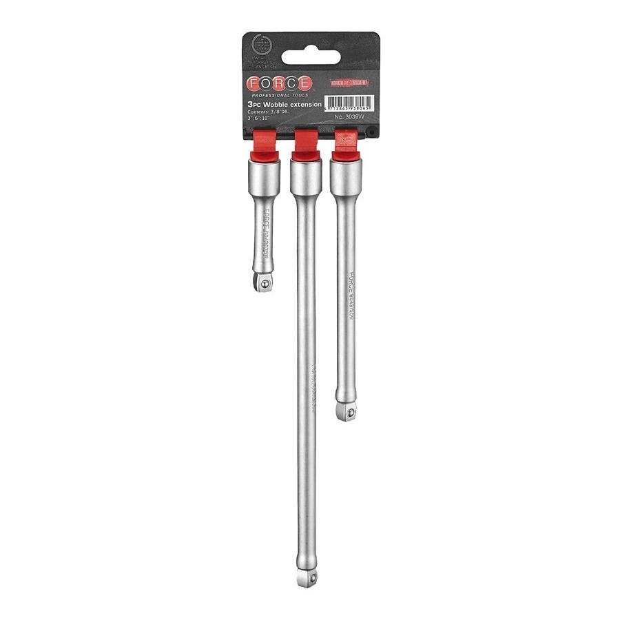 Force 3pc 3/8"DR. Wobble extension set