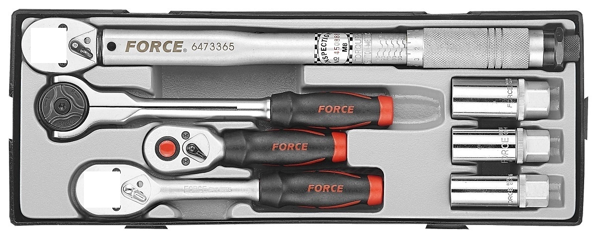 Force T30712 3/8" Ratchet handle set 7pc