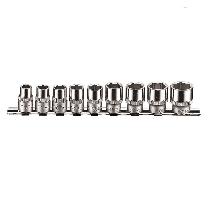Force 3/8" 6-point Socket set SAE 9pc