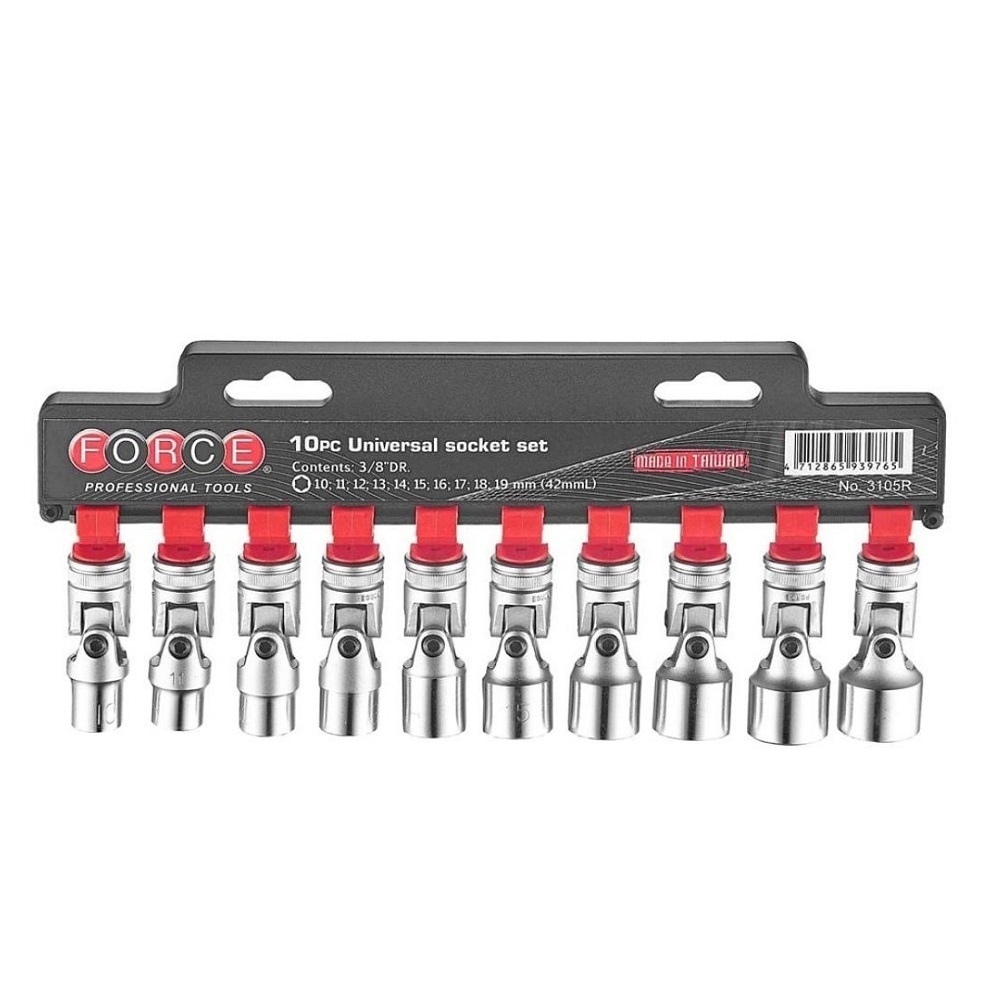 Force 10pc 3/8"DR. Universal socket set