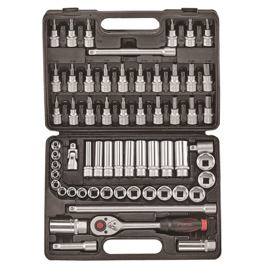 Force 61pc 3/8"DR. Socket combination set