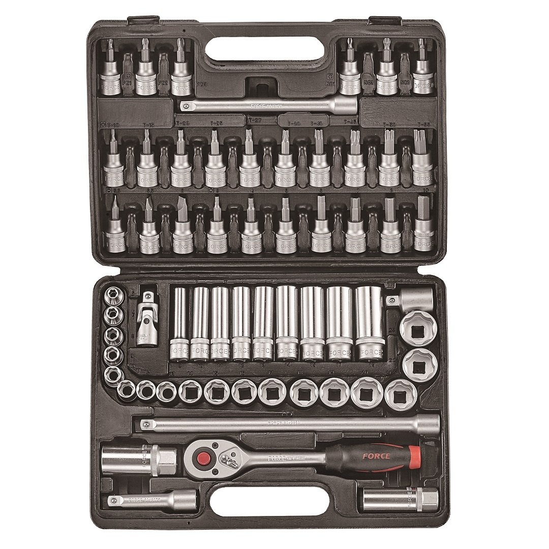 Force 61pc 3/8"DR. Socket combination set