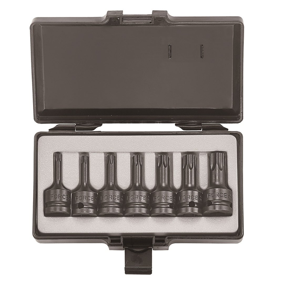 Force 7pc 1/2"DR. Star impact socket bit set (one-piece)
