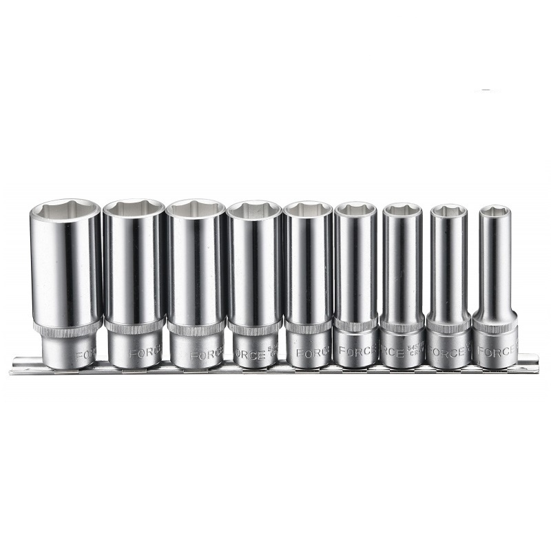 Force 9pc 1/2"DR. Deep socket set