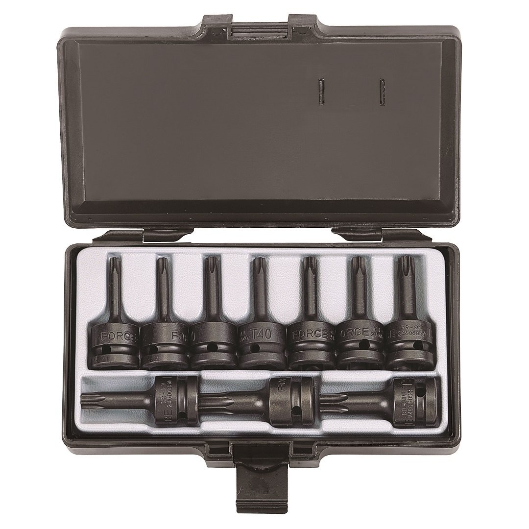 Force 10pc 1/2"DR. Star impact socket bit set (one-piece)