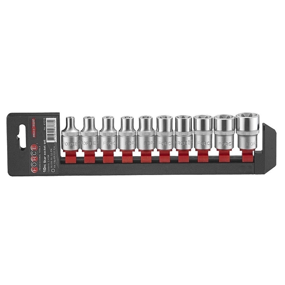 Force 10pc 1/2"DR. Star socket set