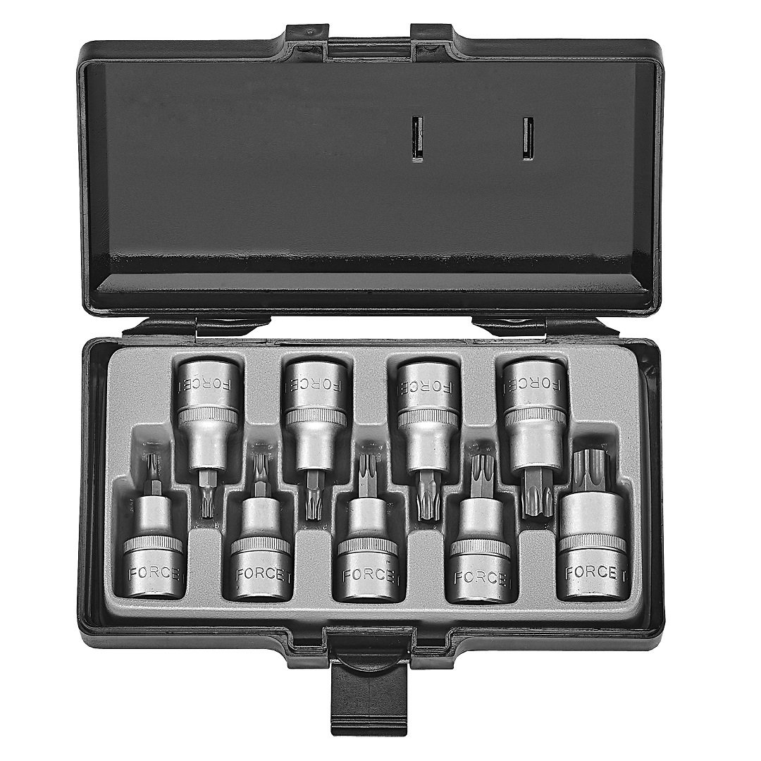 Force 9pc 1/2"DR. Star socket bit set