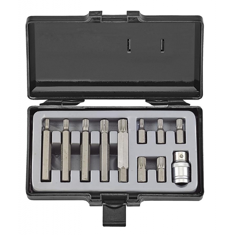 Force 11pc 10mm Spline bit set