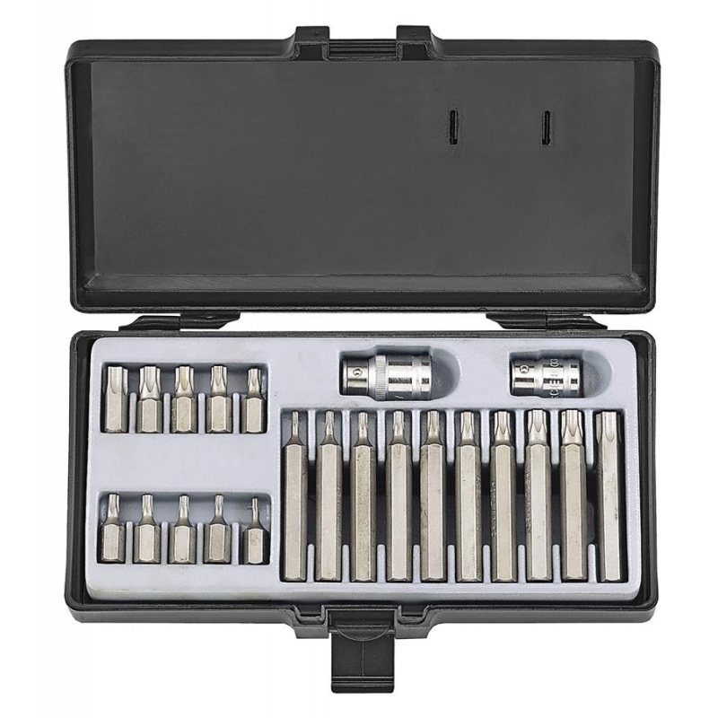 Force 22pc 10mm Star tamperproof bit set