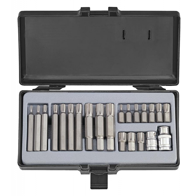 Force 22pc 10mm Ribe bit set