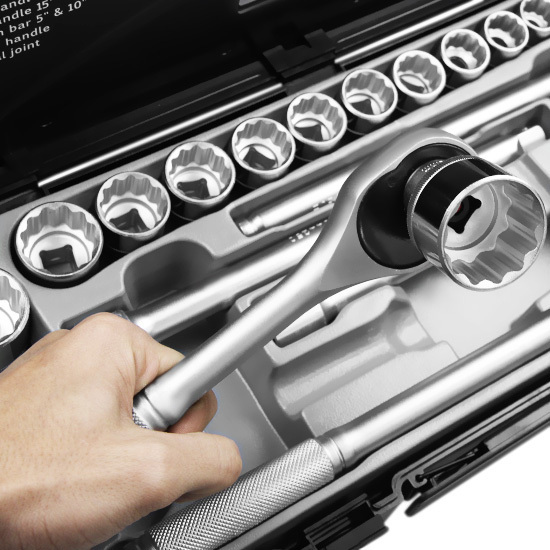Force 24pc 1/2"DR. Socket combination set (SAE)